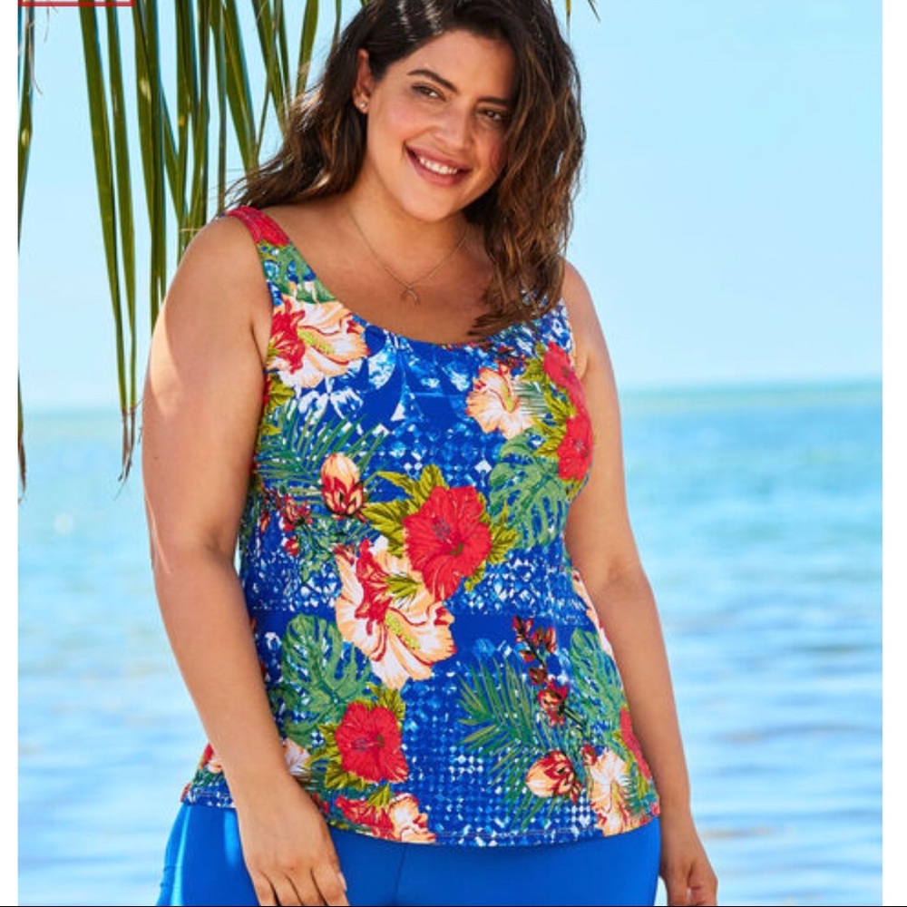 SWIMSUITS FOR ALL TANKINI TOP SIZE 14
